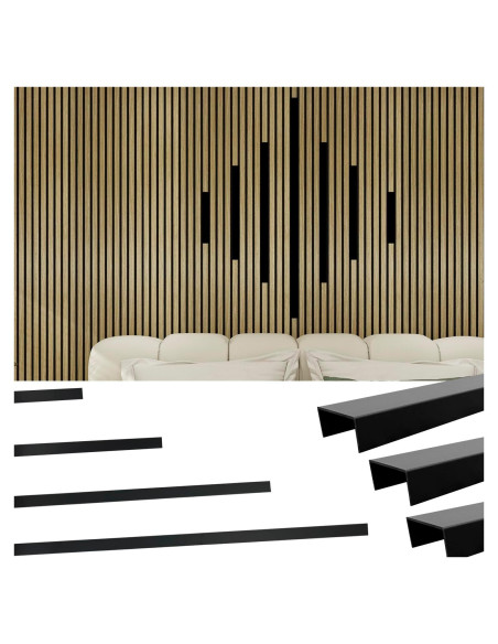 7 Tiras de Aluminio para Paneles Acústicos TRAIN2 ART 50.8 cm