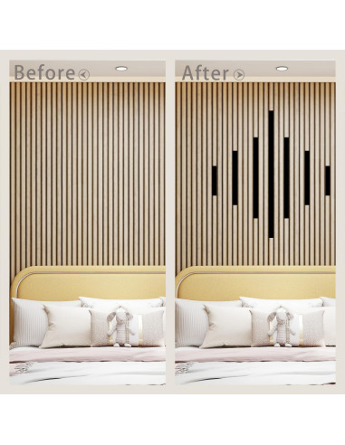 7 Tiras de Aluminio para Paneles Acústicos TRAIN2 ART 50.8 cm