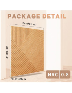Paneles Acústicos Autoadhesivos Ritollo 8 Piezas 61x61 cm 2