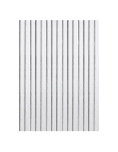 Paneles Acústicos 3D Aislantes HDF Blancos 80x60 cm - 2 Pzas