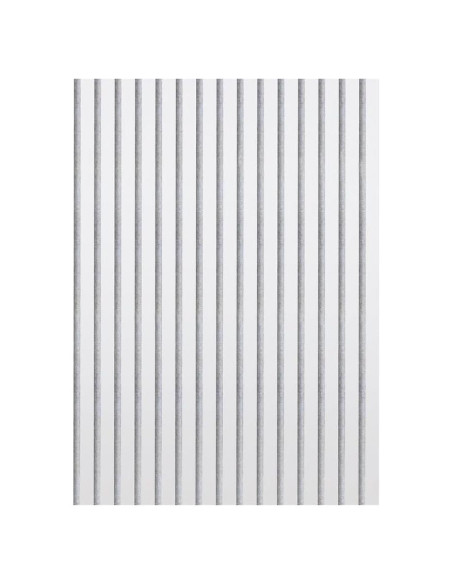 Paneles Acústicos 3D Aislantes HDF Blancos 80x60 cm - 2 Pzas