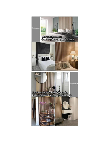 Paneles Acústicos 3D Aislantes HDF Blancos 80x60 cm - 2 Pzas