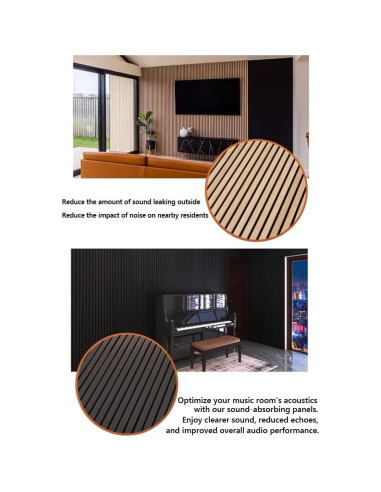 Paneles Acústicos 3D Aislantes HDF Blancos 80x60 cm - 2 Pzas