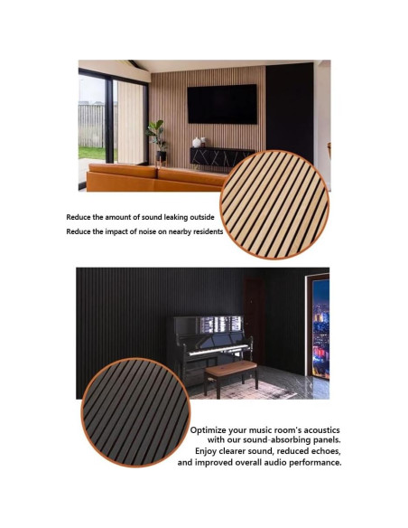 Paneles Acústicos 3D Aislantes HDF Blancos 80x60 cm - 2 Pzas