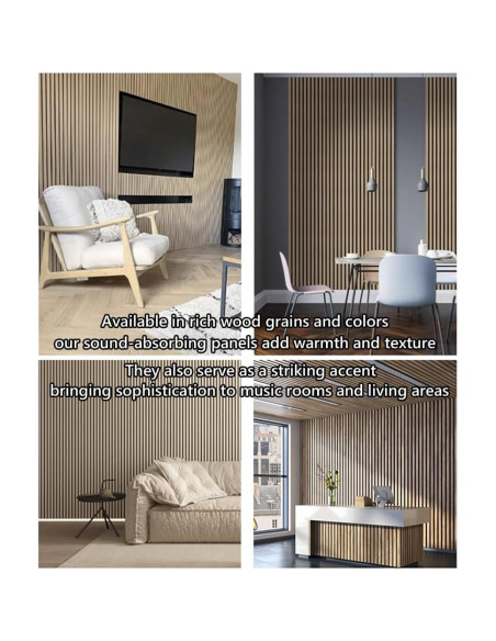 Paneles Acústicos 3D Aislantes HDF Blancos 80x60 cm - 2 Pzas