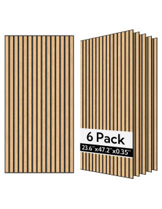 Paneles Acústicos Olanglab 6 Pack 60x120 cm Roble Fresco