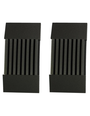Paneles Acústicos Mybecca 2 Piezas 7.62x30.48x60.96 cm Carbón