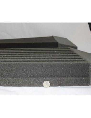 Paneles Acústicos Mybecca 2 Piezas 7.62x30.48x60.96 cm Carbón