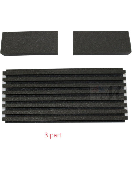 Paneles Acústicos Mybecca 2 Piezas 7.62x30.48x60.96 cm Carbón