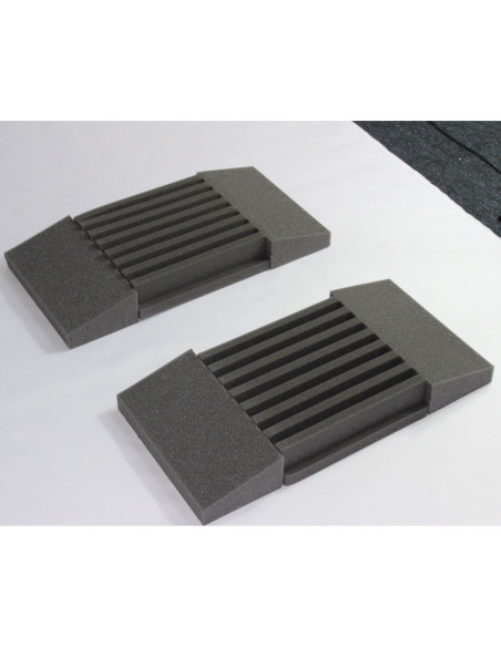 Paneles Acústicos Mybecca 2 Piezas 7.62x30.48x60.96 cm Carbón