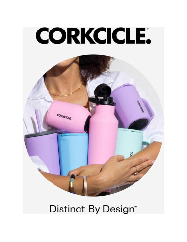 Vaso Aislado Corkcicle Cruiser 40 oz Acero Inoxidable Negro