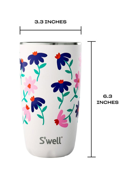 Vaso Aislado S'well 18oz Acero Inoxidable Margarita Azul