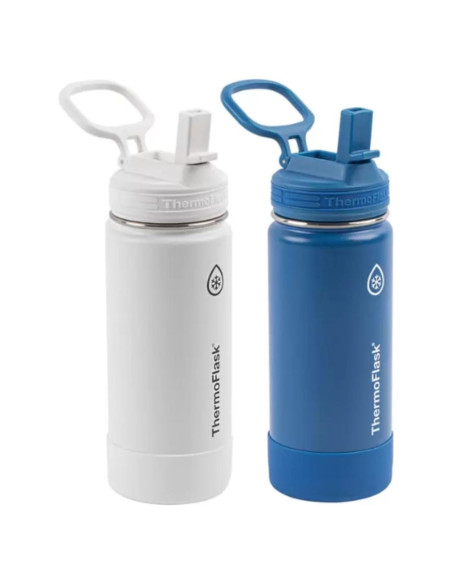 Juego de 2 Botellas de Acero Inoxidable ThermoFlask 474ml