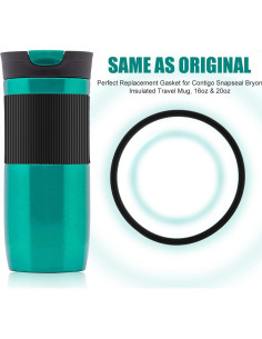 6 Juntas de Tapa de Goma KINBOM para Tazas Contigo Snapseal 2