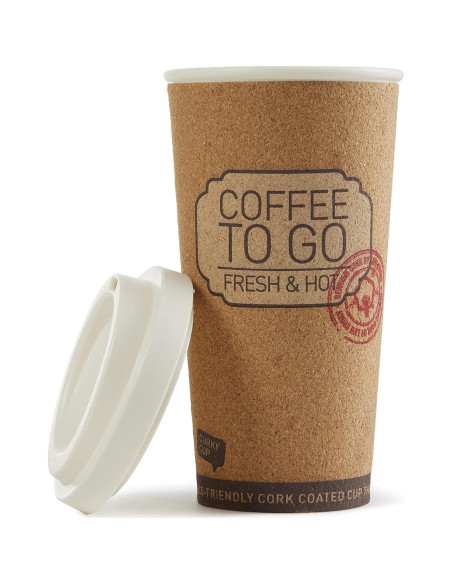 Tazas de Viaje Reutilizables Corky 16 Onzas Historia de Vida - 4 Paquete