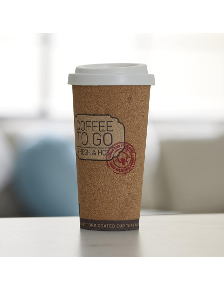 Tazas de Viaje Reutilizables Corky 16 Onzas Historia de Vida - 4 Paquete