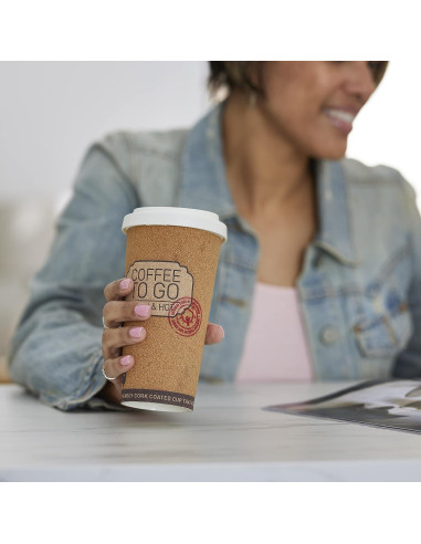 Tazas de Viaje Reutilizables Corky 16 Onzas Historia de Vida - 4 Paquete