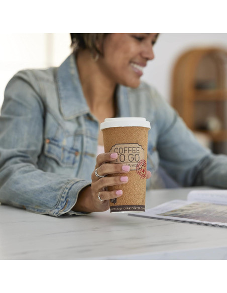 Tazas de Viaje Reutilizables Corky 16 Onzas Historia de Vida - 4 Paquete