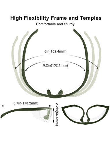 Gafas de Seguridad Xaegistac Anti-vaho UV400 con Estuche