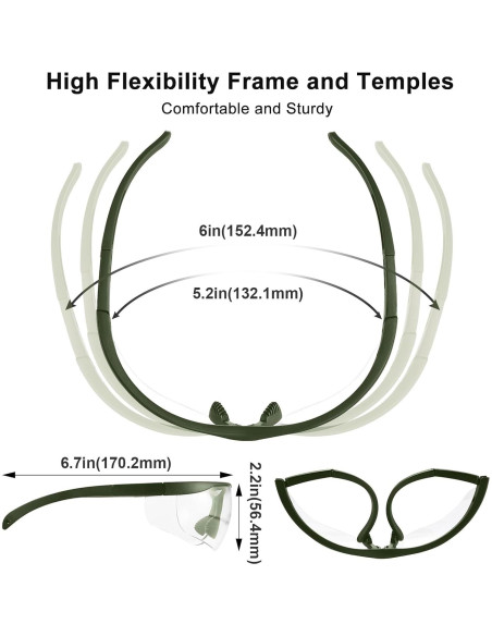 Gafas de Seguridad Xaegistac Anti-vaho UV400 con Estuche