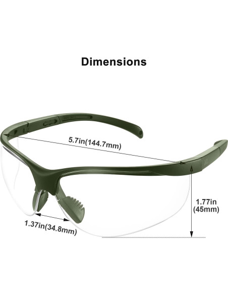 Gafas de Seguridad Xaegistac Anti-vaho UV400 con Estuche