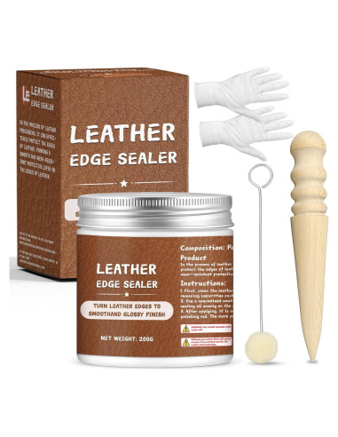 Kit de Sellador de Bordes de Cuero INNOVAYOU 200g - Pulido Brillante
