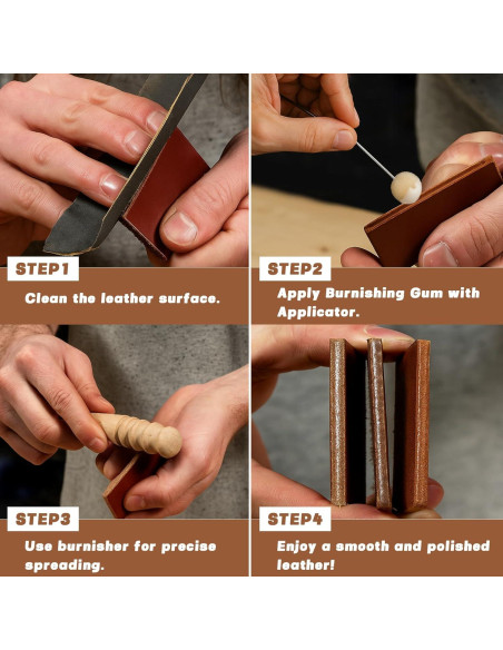 Kit de Sellador de Bordes de Cuero INNOVAYOU 200g - Pulido Brillante