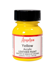 Pintura Acrílica para Cuero Angelus 30 ml Amarillo Secado Rápido