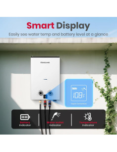 Calentador de Agua Sin Tanque GASLAND G10 10L 2.64GPM Propano 2