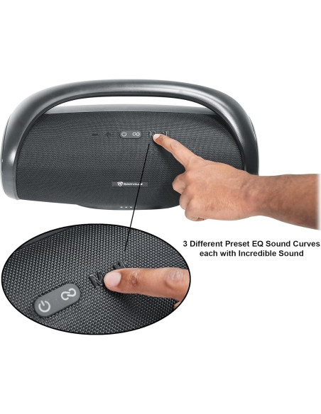 Altavoz Bluetooth Rockville CANON XXL 60W Resistente al Agua