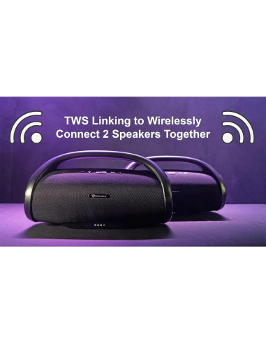 Altavoz Bluetooth Rockville CANON XXL 60W Resistente al Agua