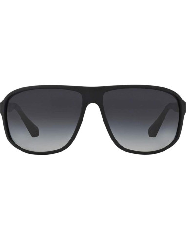 Gafas de sol cuadradas Emporio Armani EA4029, negro goma 64mm