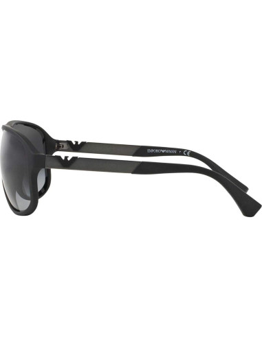 Gafas de sol cuadradas Emporio Armani EA4029, negro goma 64mm