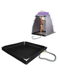 Base de Ducha Portátil LTTGX 101.6x101.6cm Plegable para Camping