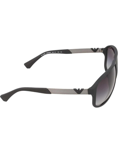 Gafas de sol cuadradas Emporio Armani EA4029, negro goma 64mm