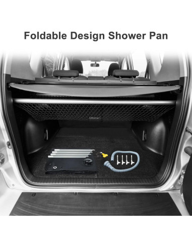 Base de Ducha Portátil LTTGX 101.6x101.6cm Plegable para Camping