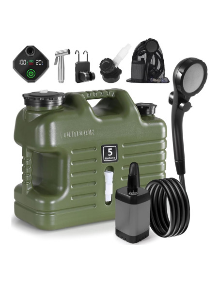 Ducha de Camping Portátil Digury CS-001 5 Galones 6000mAh