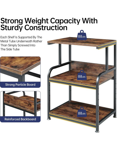 Soporte de Mesa para Impresora Fannova 3 Niveles Ajustable