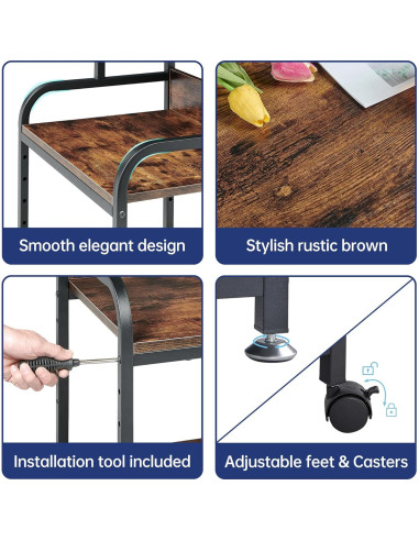 Soporte de Mesa para Impresora Fannova 3 Niveles Ajustable