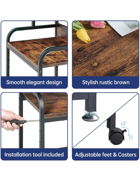 Soporte de Mesa para Impresora Fannova 3 Niveles Ajustable