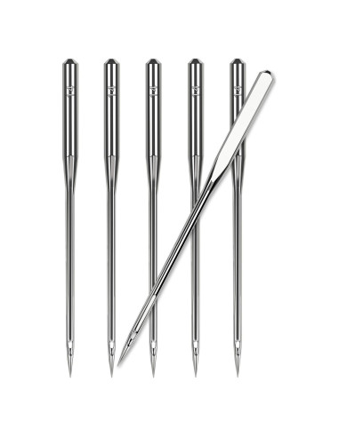 50 Agujas de Máquina de Coser HLARTNET 90/14 Universal para Bordado