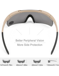 Gafas Tácticas XAegis con 3 Lentes Intercambiables 2