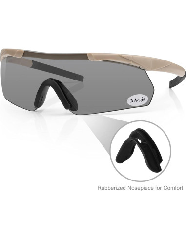 Gafas Tácticas XAegis con 3 Lentes Intercambiables