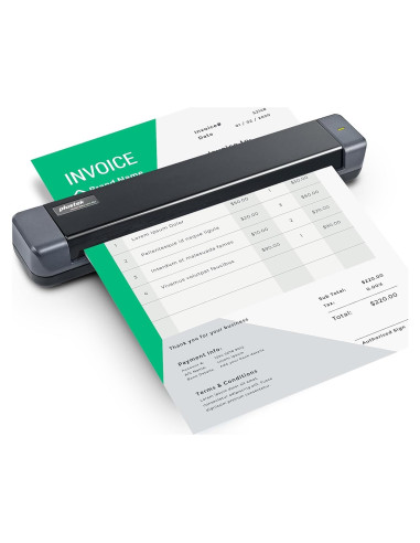 Escáner Móvil Plustek S410 Plus - Portátil, 0.41 kg, OCR