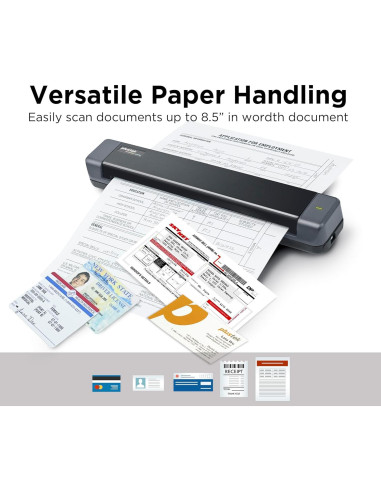 Escáner Móvil Plustek S410 Plus - Portátil, 0.41 kg, OCR