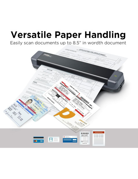 Escáner Móvil Plustek S410 Plus - Portátil, 0.41 kg, OCR