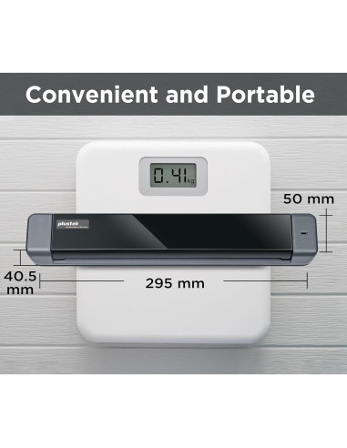 Escáner Móvil Plustek S410 Plus - Portátil, 0.41 kg, OCR