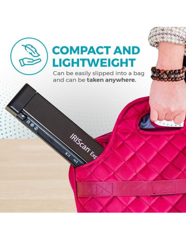 Escáner Portátil IRIScan Express v4 8PPM USB - Documentos y Recibos