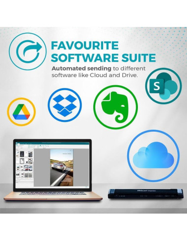 Escáner Portátil IRIScan Express v4 8PPM USB - Documentos y Recibos