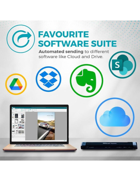 Escáner Portátil IRIScan Express v4 8PPM USB - Documentos y Recibos